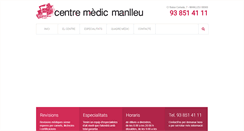 Desktop Screenshot of centremedicmanlleu.com
